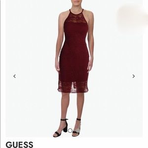 Guess women’s illusion floral cocktail dress sz14